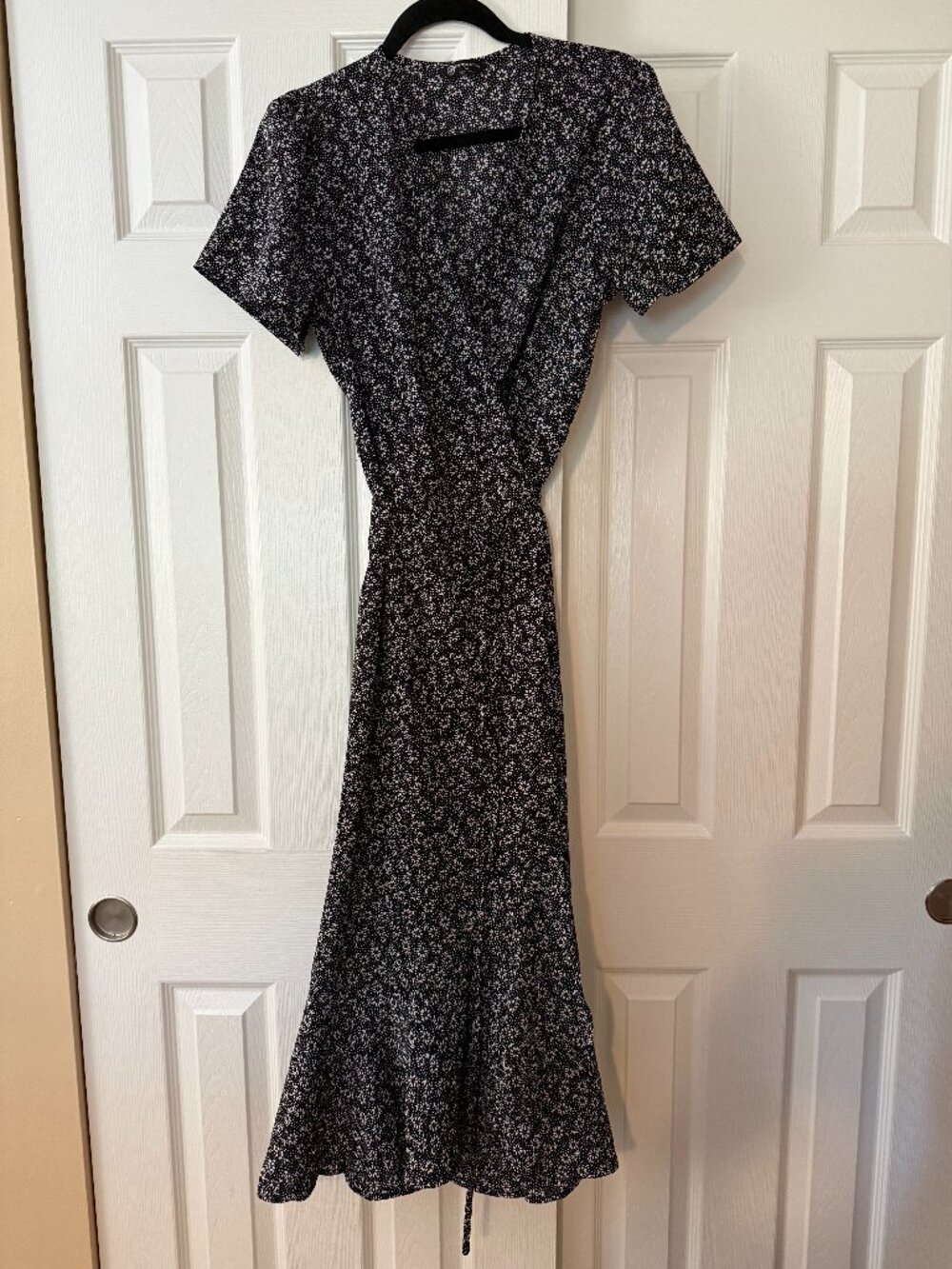 PRETTYGARDEN Floral Wrap Maxi Dress Size M